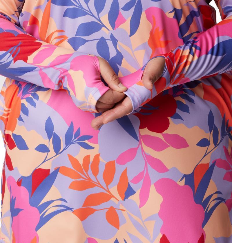 Summerdry Coverup Printed Tunic - Plus - Womens - Wild Geranium / Floriated 5