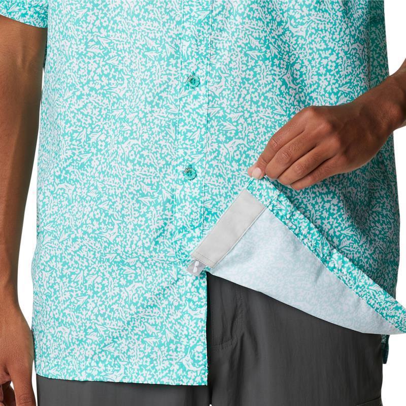 Super Slack Tide Camp Shirt - Tall - Mens - Electric Turquoise Deepsea Medley 6