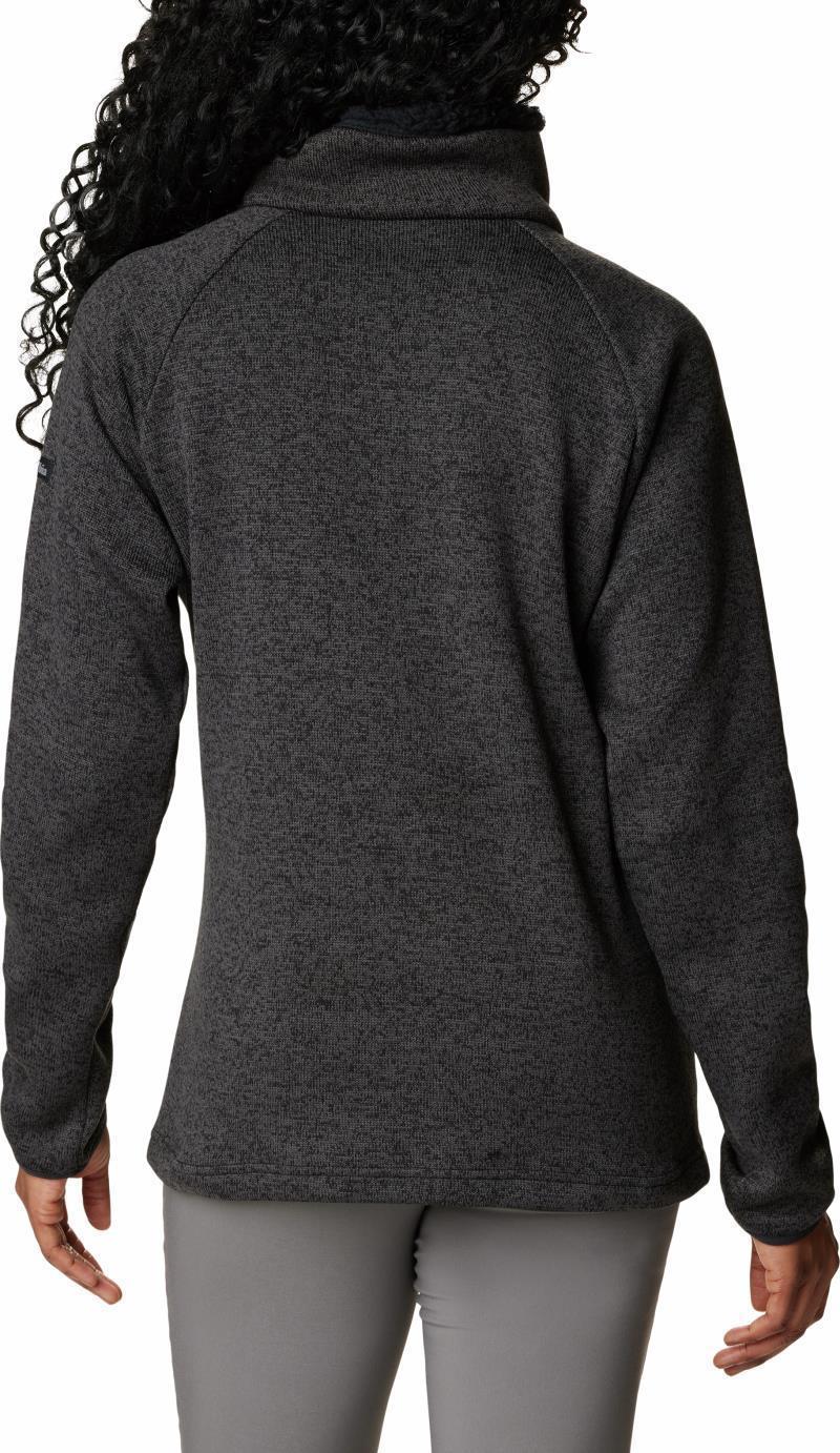 Sweater Weather Sherpa Hybrid Pullover - Womens - Black Heather 2