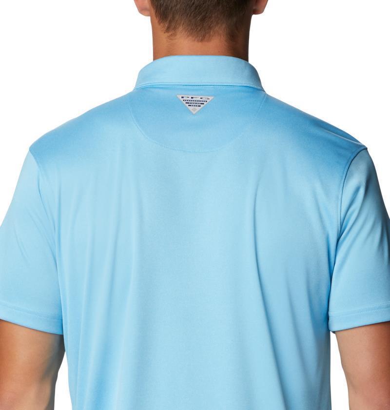 Terminal Tackle Heather Polo - Mens - Riptide Heather / City Grey Logo 5