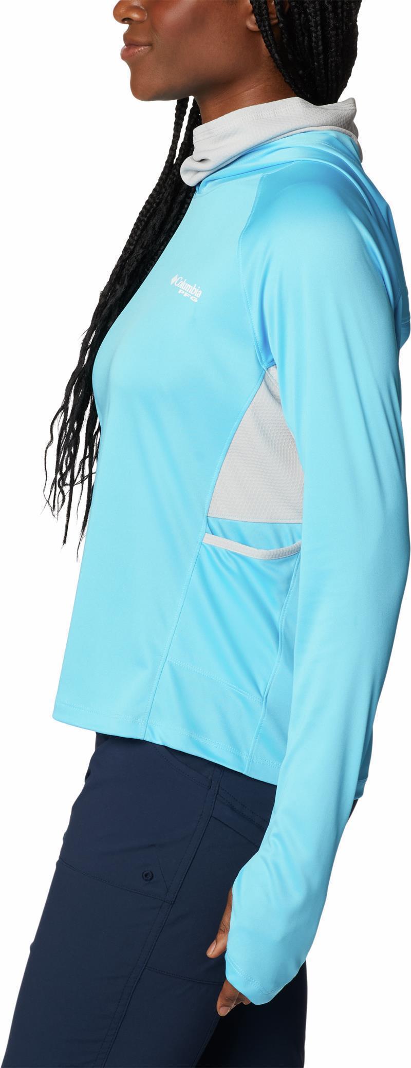 Tidal Tee Vent Hoodie - Womens - Riptide / White Logo 9