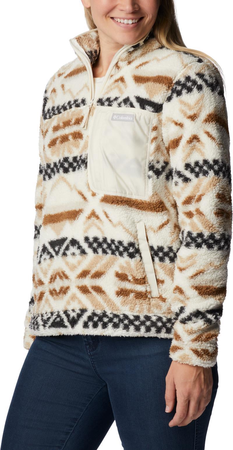 West Bend 1/4 Zip Pullover - Womens - Chalk Checkered Peaks / Chalk 3