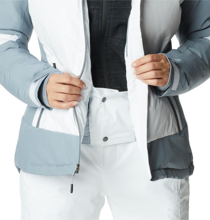 Wildcard II Down Jacket - Womens - White / Tradewinds Grey 9