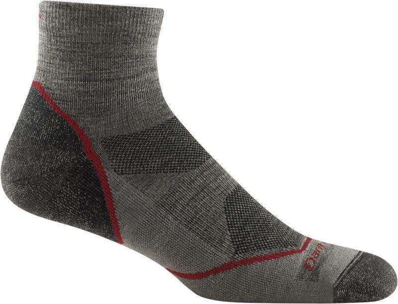 Light Hiker 1/4 Lightweight Socks - Mens - Taupe 1