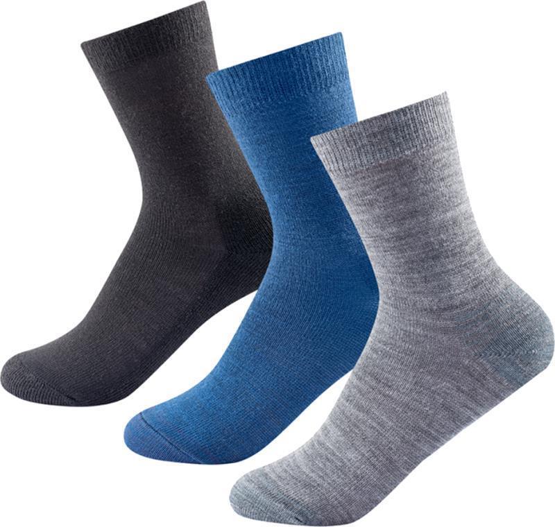 Daily Merino Light Socks - 3 Pack - Mens - Indigo Mix 1