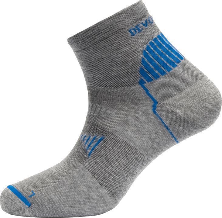Running Merino Ankle Socks - Unisex - Grey Melange 1