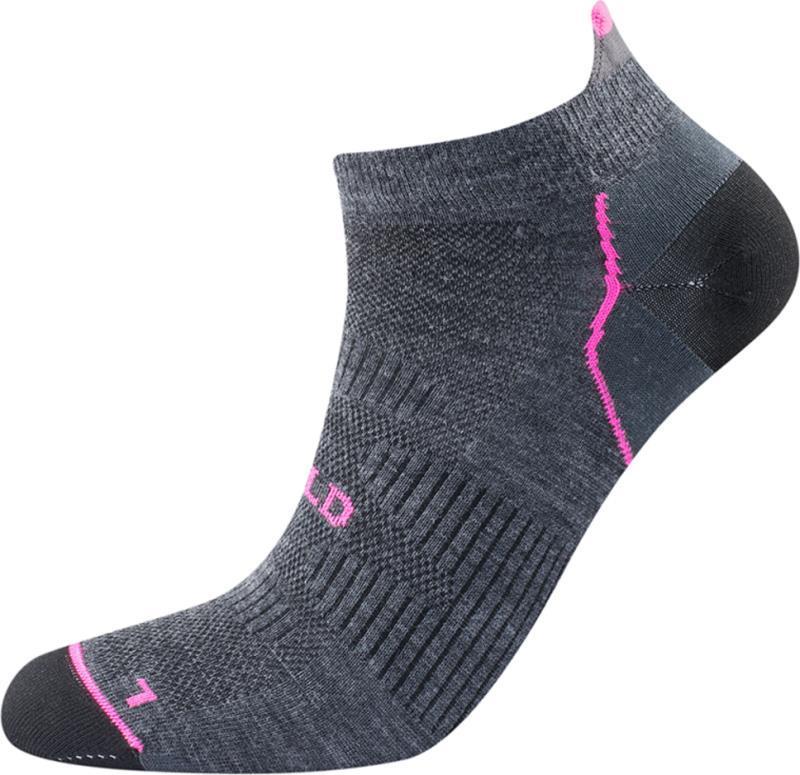 Running Merino Low Socks - Womens - dark grey 1