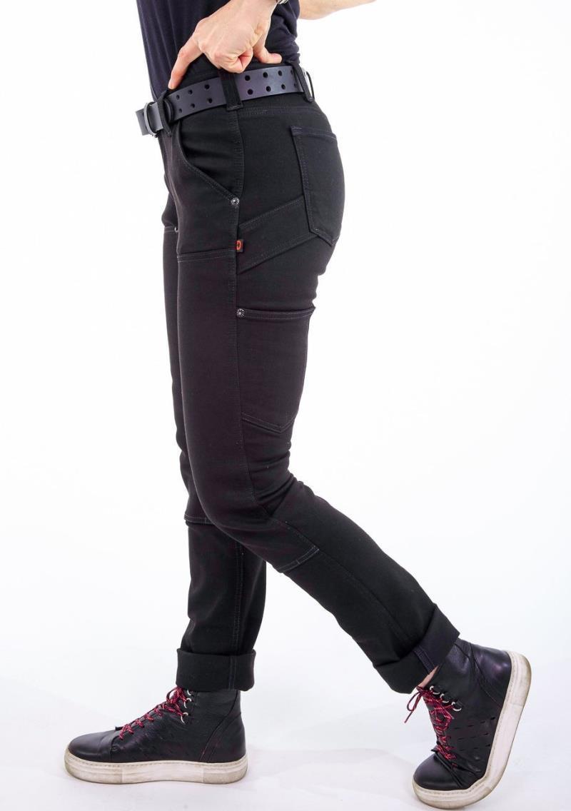 Maven Slim Pants, No Fade Denim, 32" Inseam - Womens - No Fade Black Denim 3