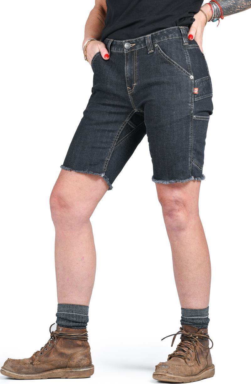 Maven Slim Work Shorts, 8" Inseam - Womens - Faded Heathered Black 1