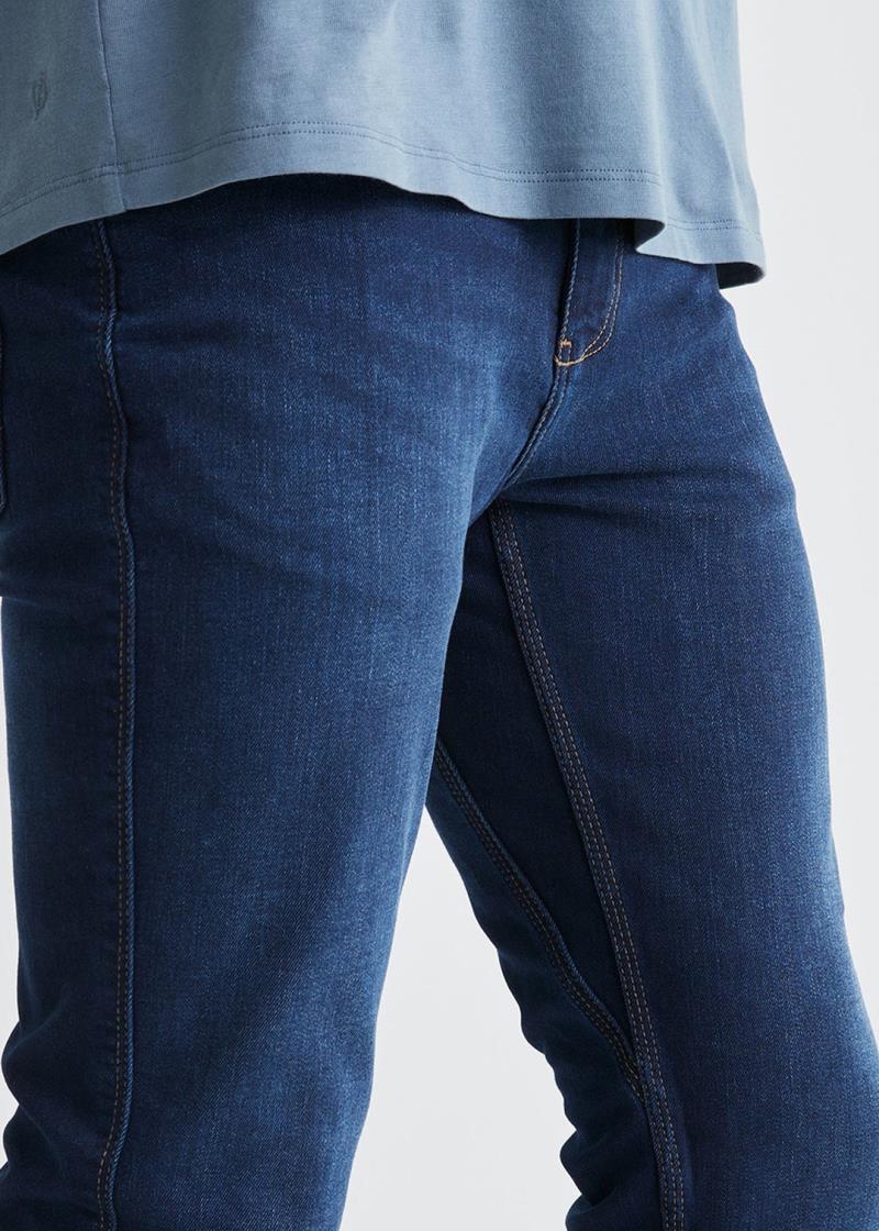 Performance Denim Slim Jeans, 32" Inseam - Rinse - Mens - Dark Stone 6