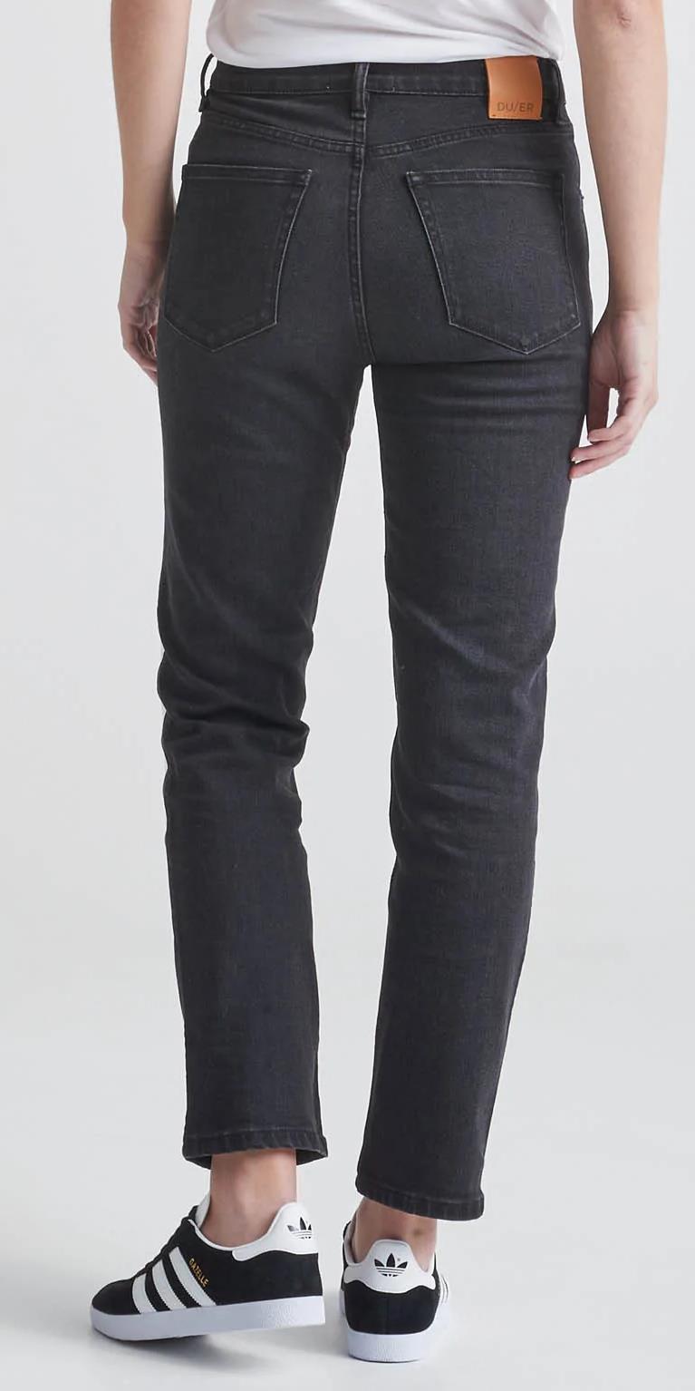 Performance High Rise Straight Jeans, 29" Inseam - Womens - aged black 1