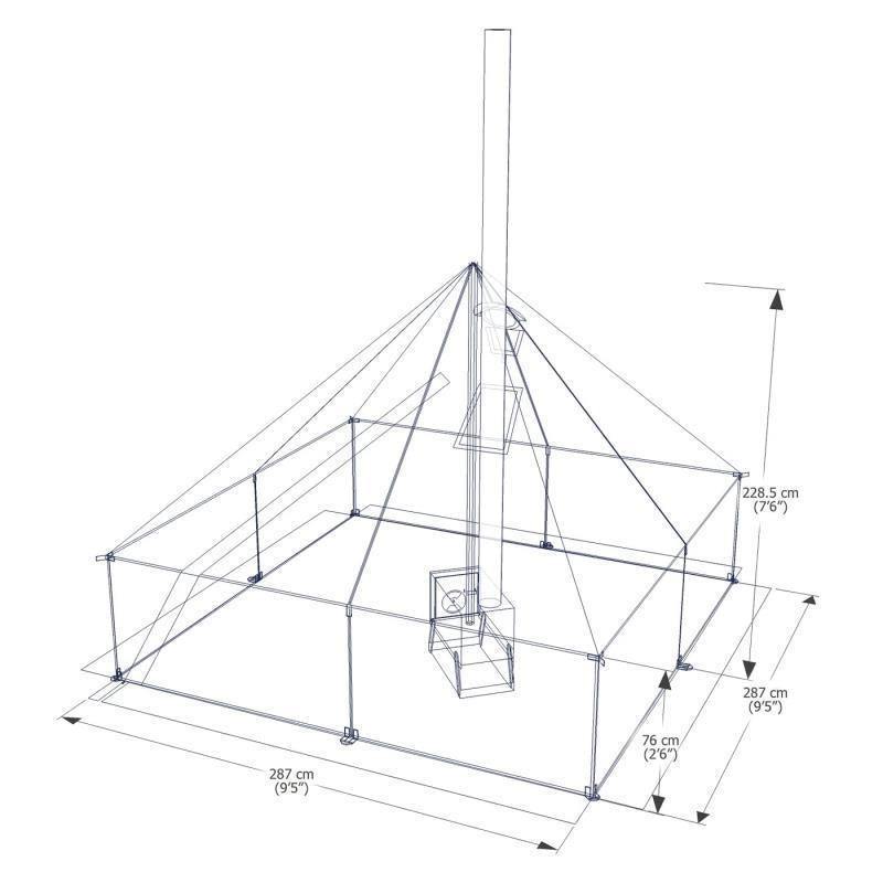 Classic Winter Tent - 10 x 10 - Not Applicable 3