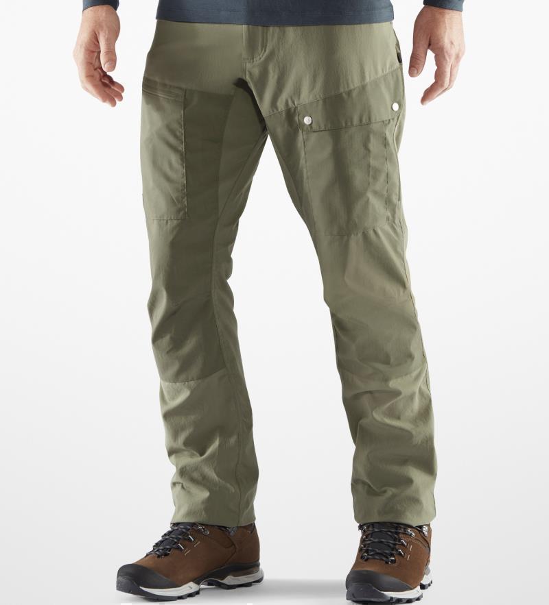 Abisko Midsummer Trousers, Long - Mens - Savanna / Light Olive 3