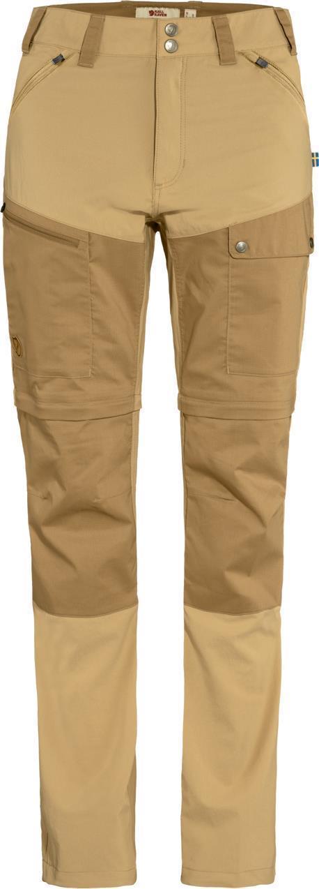 Abisko Midsummer Zip-Off Trousers, Reg - Womens - Dune Beige / Buckwheat Brown 1