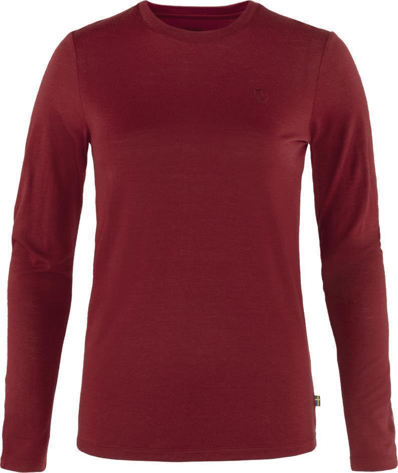 Abisko Wool LS T-Shirt - Womens - Pomegranate Red 1