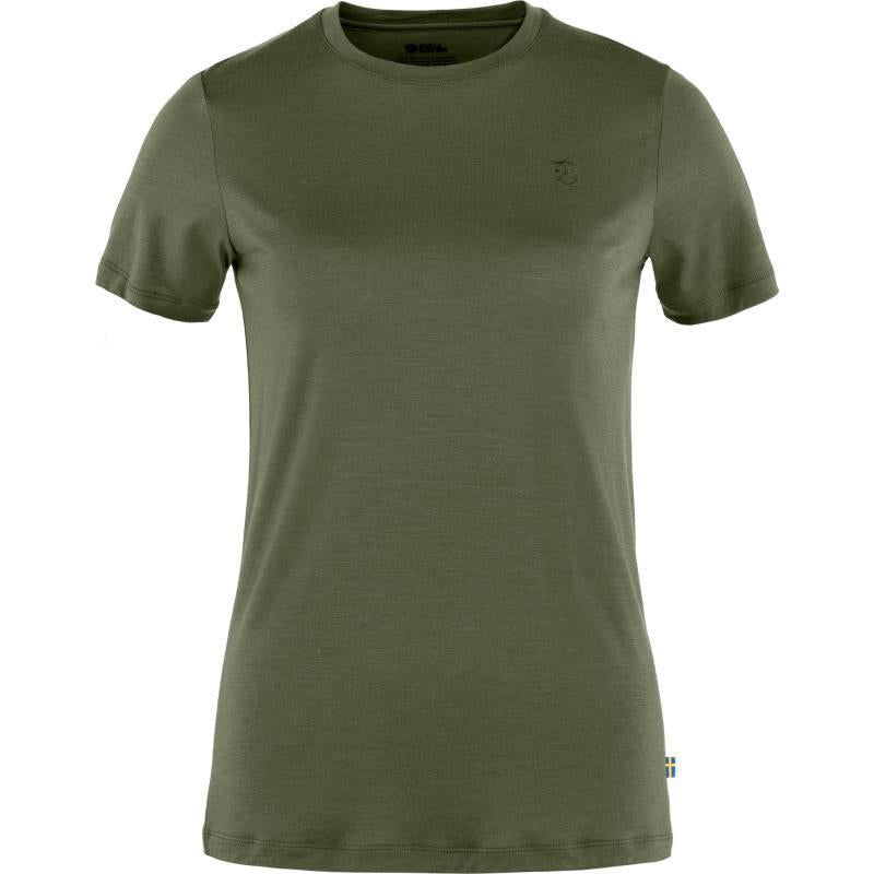 Abisko Wool SS T-Shirt - Womens - Laurel Green 1
