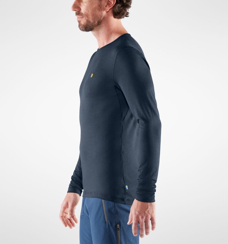 Bergtagen Thinwool LS T-Shirt - Mens - Mountain Blue 5
