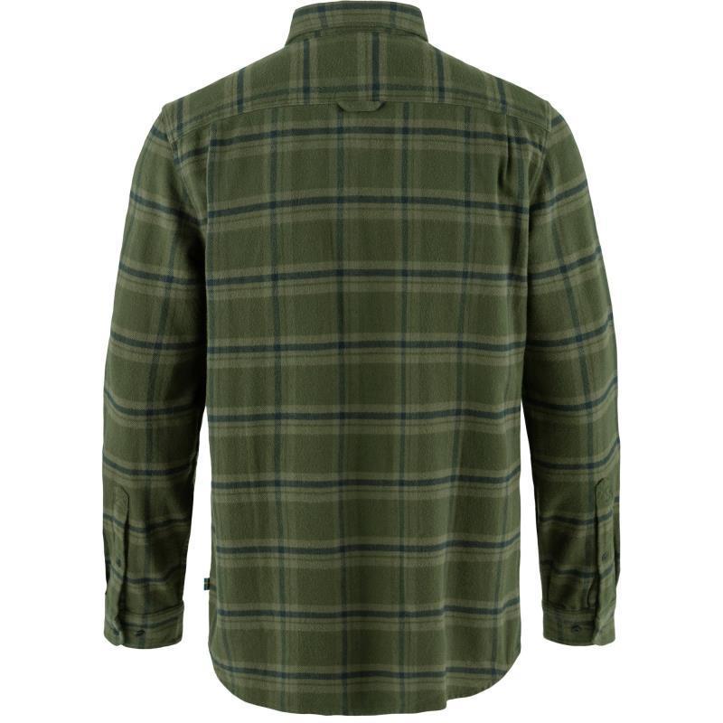 Ovik Heavy Flannel Shirt - Mens - Deep Forest / Laurel Green 2