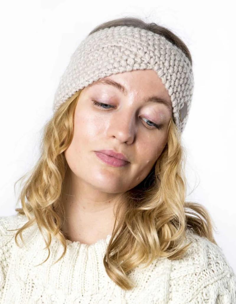 Alrune Band, 100% Merino - beige 1