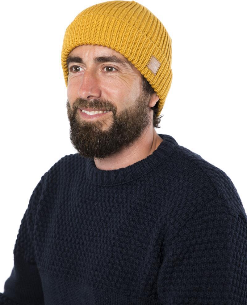 C-Beanie, 100% Merino - Mens - okker 1