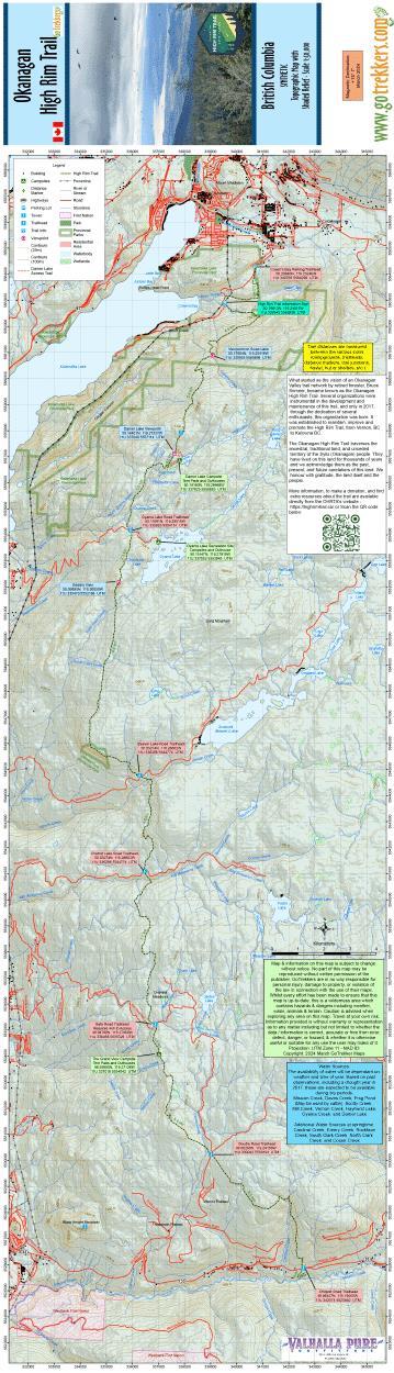 Okanagan High Rim Trail Map - Synthetic - Not Applicable 2