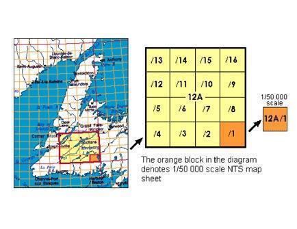 Topo Map - 1:50,000 - Folded with Relief - 82N 2