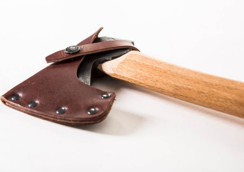 Large Carving Hatchet, Carved Handle - 37cm / 14.5" - Not Applicable 6