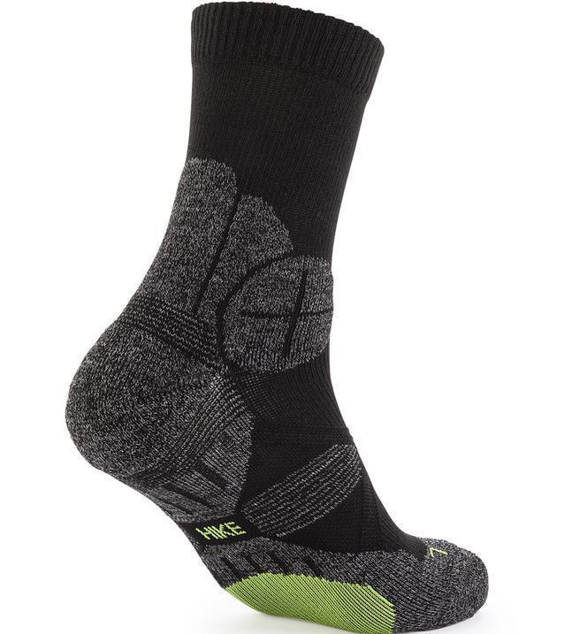 Hike Socks - Asphalt / Green 3