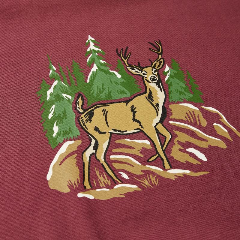 Deer Crewneck - Womens - Old Mauve 2