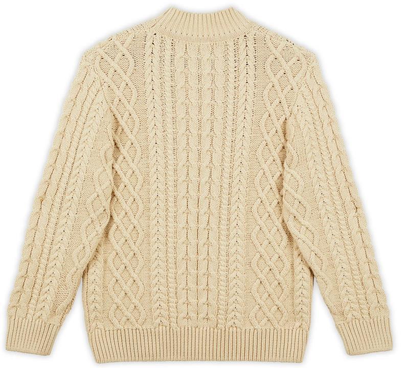Fisherman Sweater - Womens - Oatmeal 2