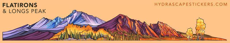 Flatirons and Longspeak Miniscape Sticker - Not Applicable 1