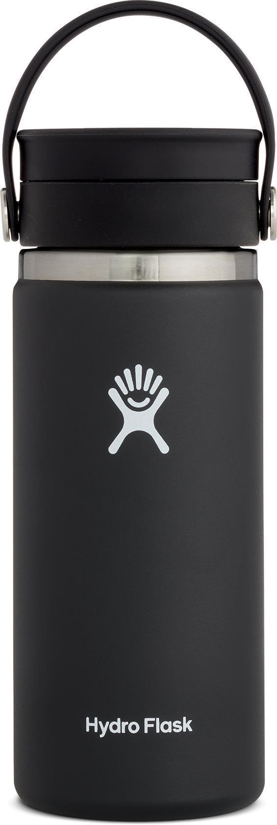 473ml / 16oz Coffee Wide Mouth w/ Flex Sip Lid - Black 1