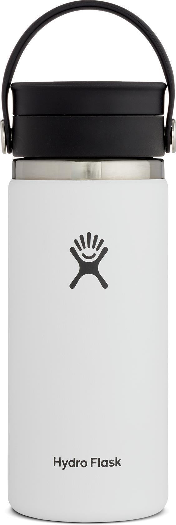 473ml / 16oz Coffee Wide Mouth w/ Flex Sip Lid - White 1