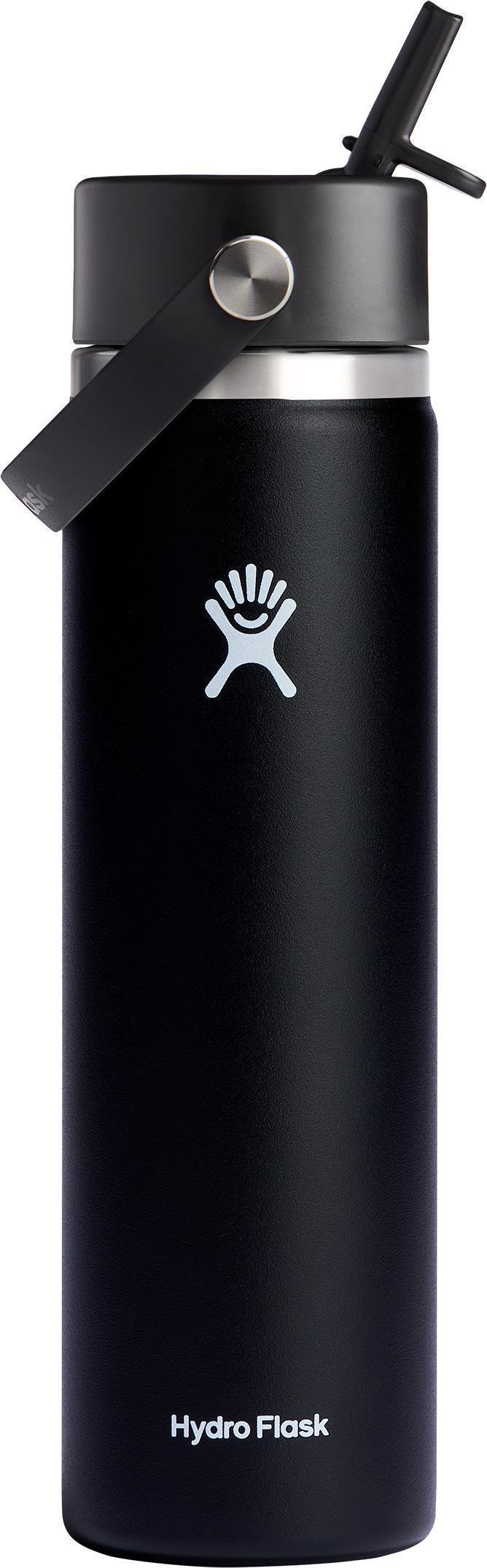 710ml / 24oz Wide Flex Straw Cap - Black 1