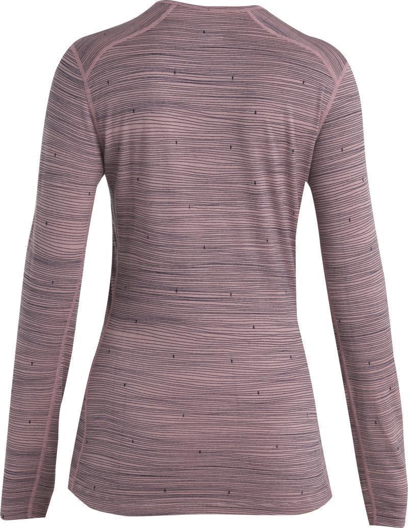 200 Oasis LS Crewe - Ski Tracks - Womens - Crystal / Midnight Navy / AOP 2
