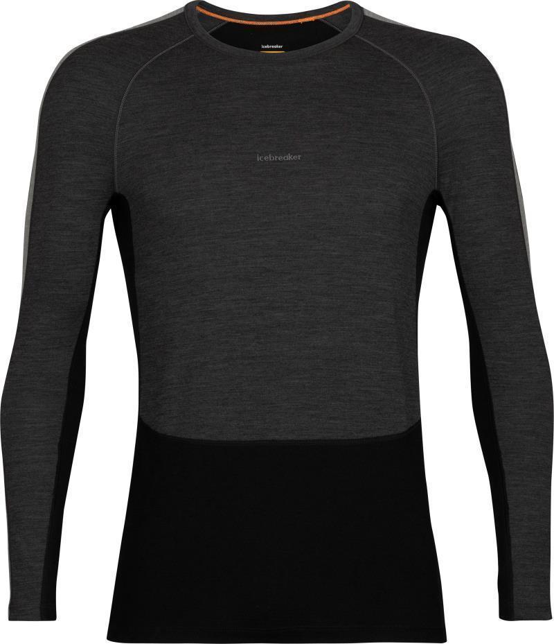 200 ZoneKnit LS Crewe - Mens - Jet Heather / Black / Metro Heather / CB 1