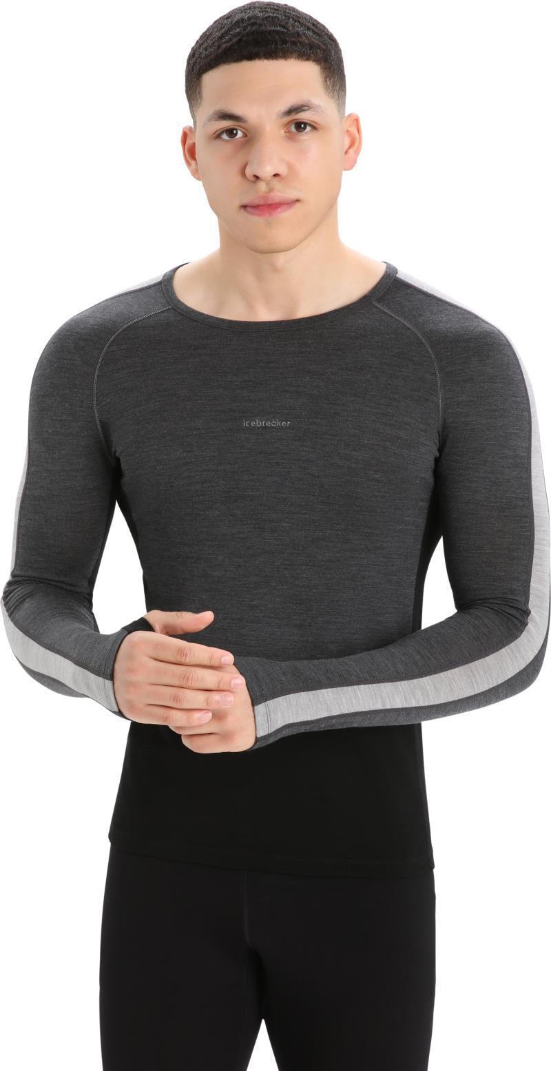 200 ZoneKnit LS Crewe - Mens - Jet Heather / Black / Metro Heather / CB 2
