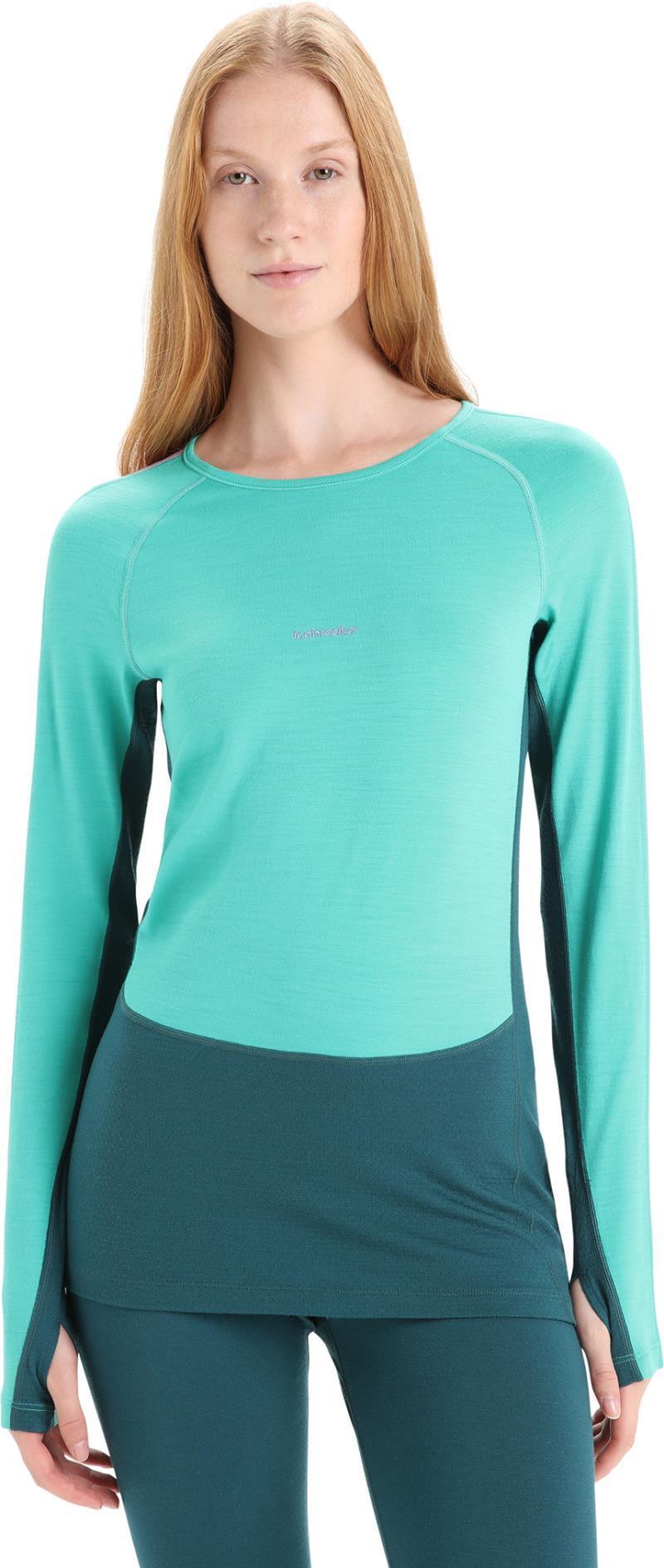 200 ZoneKnit LS Crewe - Womens - Fresh / Green Glory / CB 3