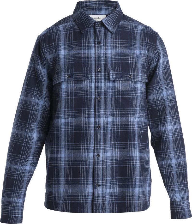 Dawnder LS Flannel Shirt Plaid - Mens - Midnight Navy / Kyanite 2