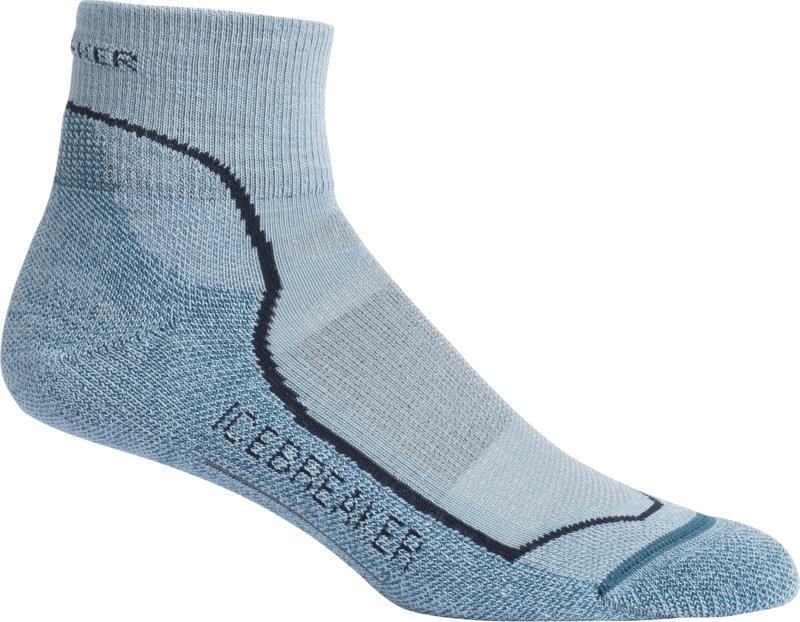 Hike+ Mini Merino Socks - Light Cushion - Womens - Waterfall / Blue Spruce 1