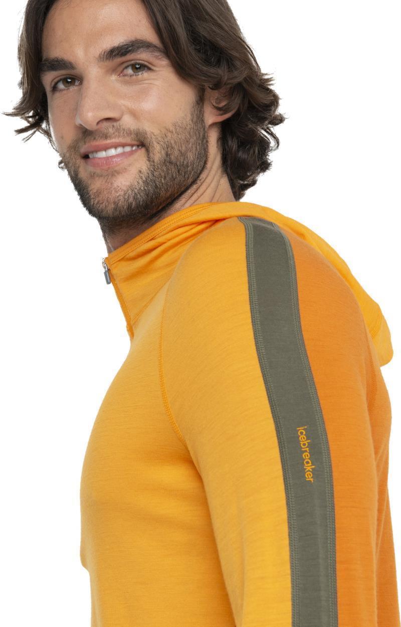 Merino 200 Sonebula LS Half Zip Hood - Mens - Earth / Solar / Loden / CB 5