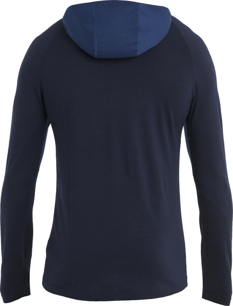 Merino 200 Sonebula LS Half Zip Hood - Mens - Midnight Navy / Royal Navy / Snow / CB 2
