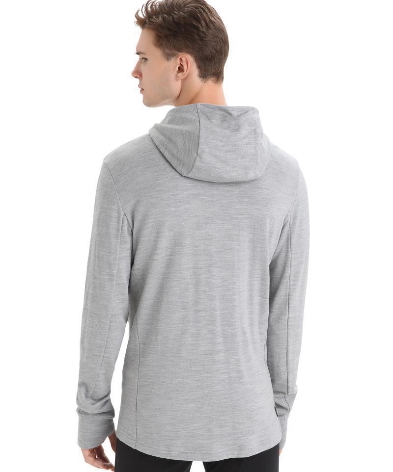 Quantum III LS Zip Hoodie - Mens - Metro Heather / Black 3