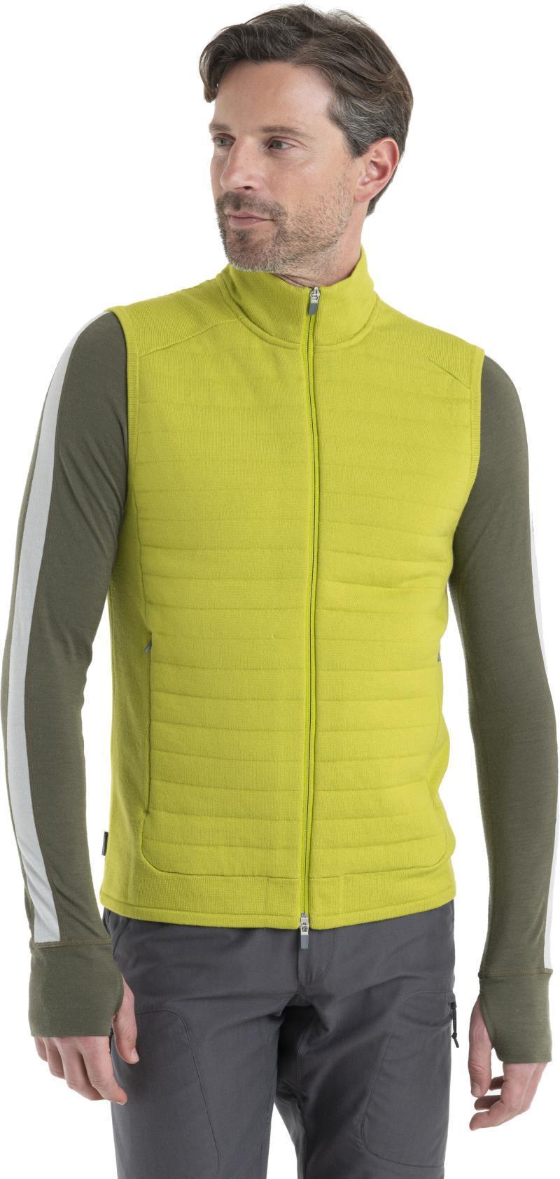 ZoneKnit Insulated Vest - Mens - Bio Lime 3