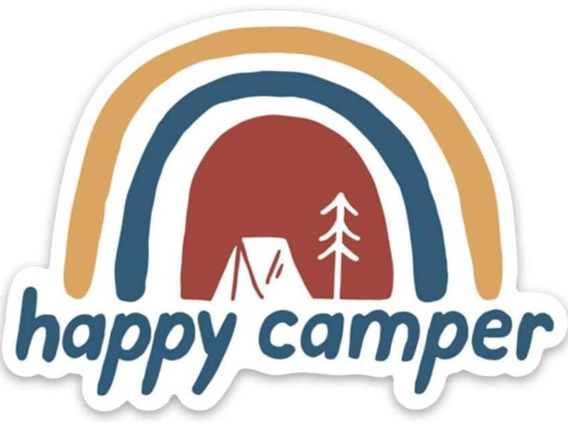 Happy Camper Sticker - Not Applicable 1