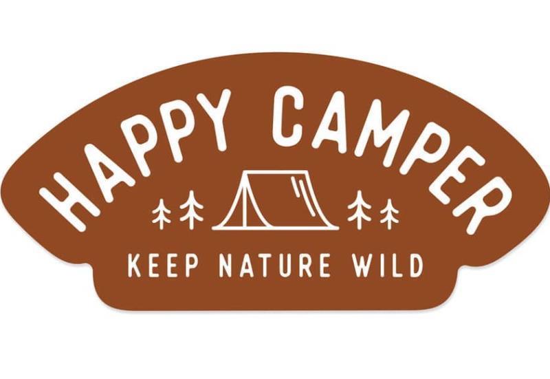 Happy Tent Camper Sticker - Not Applicable 1