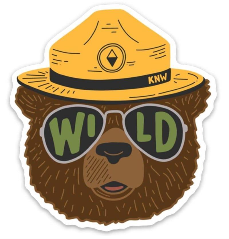 Wild Bear Sticker - not applicable 1