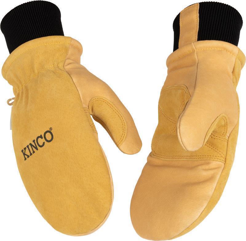 Lined Pigskin Ski Mitt - Womens - Natural 1