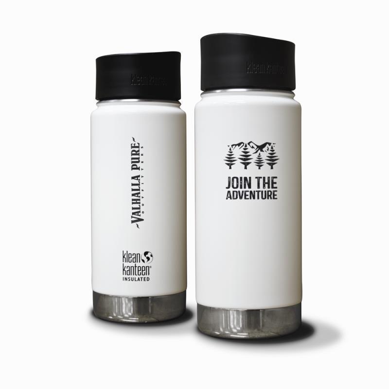 16oz / 448ml Kanteen Insulated Wide Mouth - Cafe Lid - White - Join The Adventure - Not Applicable 1