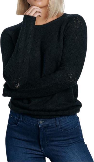 Sonata Pointelle Sweater - Womens - Black 1